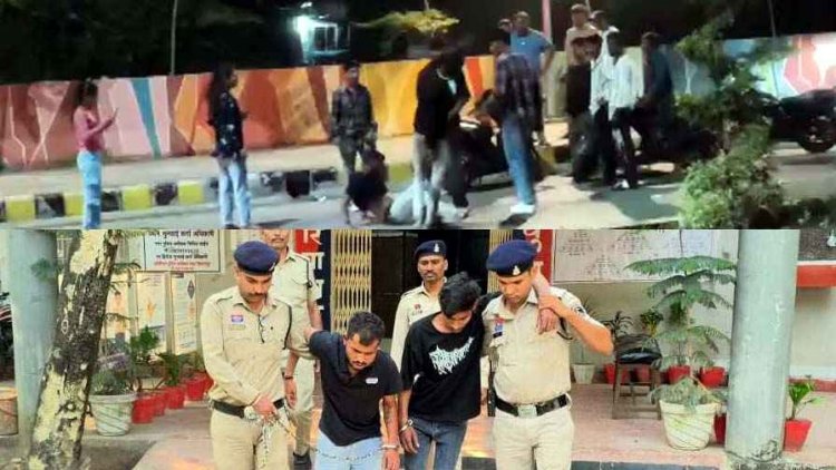 2 गुटों के बीच जमकर मारपीट, लात-घूसों से पिटाई के बाद सड़क पर घसीटा, युवतियों की मौजूदगी में उठाकर पटका, वीडियो वायरल, 4 गिरफ्तार