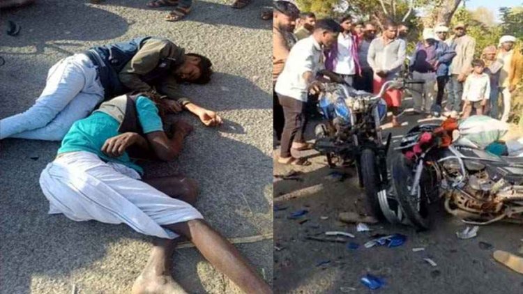 साहू ट्रेवल्स बस ने युवक को मारी टक्कर, पेड़ से टकराई कार, दो बाइकों की आमने-सामने भिड़ंत, 3 हादसों में तीन लोगों की मौत, चार घायल