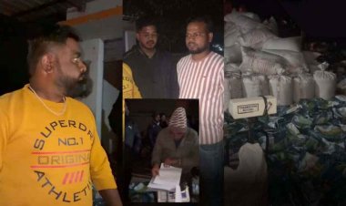 मंडी में अवैध तरीके से एक्सपायरी धान खपाने की साजिश, पुराने पैकेट आग में जलाकर सबूत मिटाने की योजना फेल, 3.72 लाख का माल जब्त