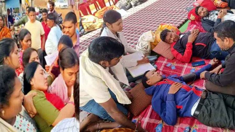 CAF कैंडिडेट्स ने घेरा गृहमंत्री का बंगला, 11 दिनों से अनशन पर बैठे डीएड अभ्यर्थियों का प्रदर्शन का टूटा सब्र, नियुक्ति न देने पर नाराजगी