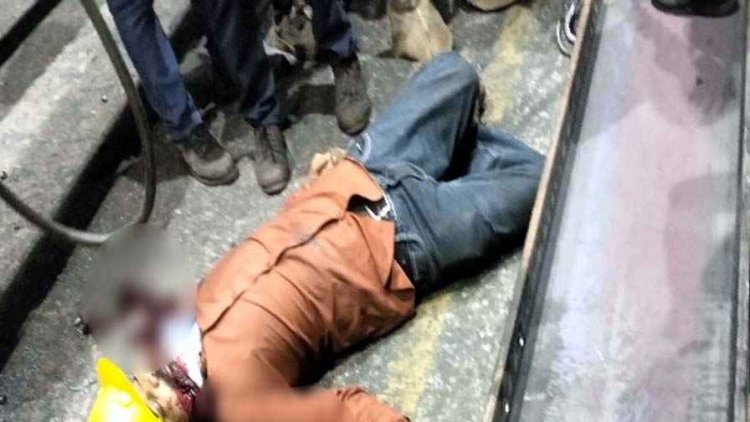 क्रेन से लोहे की प्लेट ट्रांसफर करते समय हादसा, प्लांट में मजदूर के ऊपर स्लिप होकर गिरी लोहे का प्लेट, मजदूर की मौत, जांच जारी