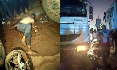 अभनपुर में तेज रफ्तार हाईवा ने स्कूटी को मारी जोरदार टक्कर, एक युवक की दर्दनाक मौत, दूसरा गंभीर घायल, इलाके में शोक का माहौल