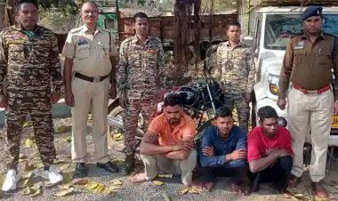 ऑपरेशन शंखनाद के तहत पुलिस की बड़ी कार्रवाई, तीन आरोपी गिरफ्तार, पिकअप और बाइक जब्त, बुचड़खाने ले जा रहे 24 नग गौवंश बरामद