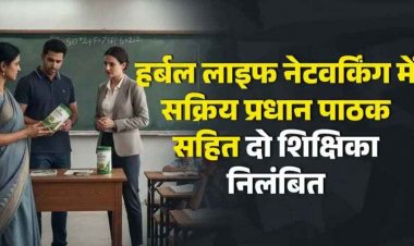 बच्चों को पढ़ाना छोड़ हर्बल लाइफ कंपनी का प्रचार-प्रसार पड़ा महंगा, शिक्षा विभाग को किया गुमराह, प्रधान पाठक और महिला टीचर दोनों सस्पेंड