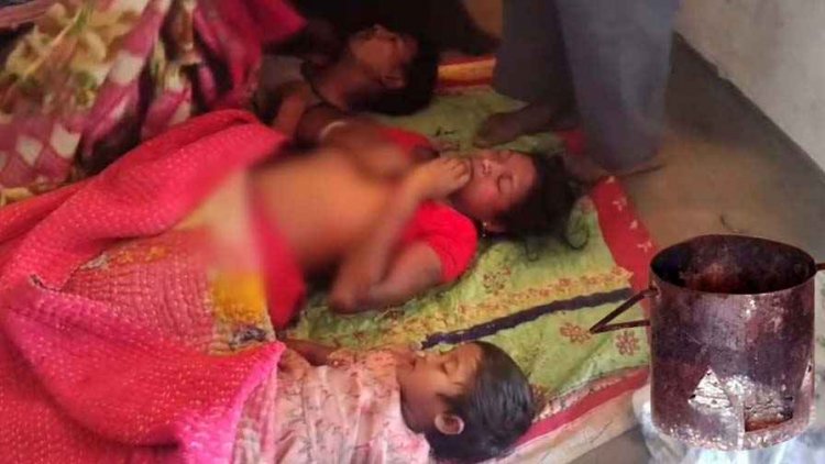 ठंड से बचने सिगड़ी जलाकर सोया परिवार, दम घुटने से एक ही परिवार के 3 लोगों की मौत, तीन वर्षीय मासूम की भी नहीं बची जान, गांव में पसरा मातम