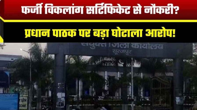 विकलांगता प्रमाणपत्र का दुरुपयोग, टीचर ने दो दशकों तक उठाया फायदा!, प्रधान पाठक लवकेश साहू पर लगा गंभीर आरोप, जांच शुरु