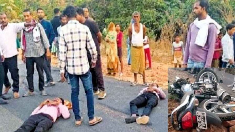 दो बाइक की आमने-सामने जोरदार टक्कर, ड्यूटी जाने निकले रेलकर्मी समेत दो की मौत, बारात में शामिल होने जा रहे युवक की हालत नाजुक