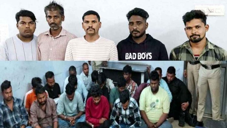 भाखरा रेस्ट हाउस के पास और रायपुर की पॉर्किंग में बैठकर खिलाड़ी लगा रहे दांव, पुलिस की छापेमारी से दोनों मामलों में 24 जुआरी गिरफ्तार