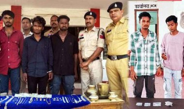 पुलिस ने किया सूने मकान में चोरी की तीन घटनाओं का महज 24 घंटे के भीतर खुलासा, नाबालिग सहित 4 गिरफ्तार, लाखों के जेवरात और नगदी बरामद