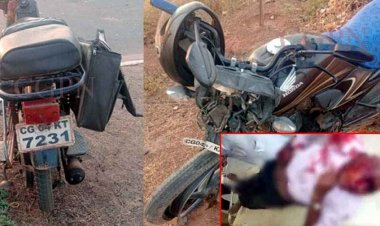 रायपुर मुख्य मार्ग पर मोहन ढाबा के पास दो बाइक सवार की आमने-सामने जोरदार टक्कर, एक की मौके पर ही मौत, दूसरा गंभीर, जांच में जुटी पुलिस