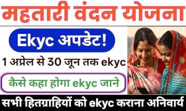 महतारी वंदन योजना: गरियाबंद में 1.65 लाख हितग्राहियों का होगा ई-केवाईसी, आंगनबाड़ियों में लगेंगे शिविर, e-KYC नहीं कराया तो रुकेगी अगली किस्त...