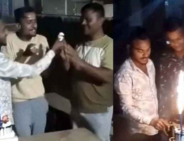 कॉन्स्टेबल ने किया ड्रग्स केस में अरेस्ट किये गए जिलाबदर का बर्थडे सेलिब्रेट, मोहल्ले में केक काटकर खिलाया, वीडियो वायरल होने के बाद SSP ने किया सस्पेंड