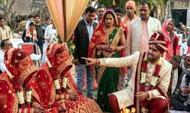 शादी के मंडप में हाई-वोल्टेज ड्रामा, सात फेरों से पहले मंडप में दो दुल्हनों की एंट्री, दूल्हा परेशान, दिन भर चली पंचायत, थाने पहुंचा मामला, देर रात लौटी बारात