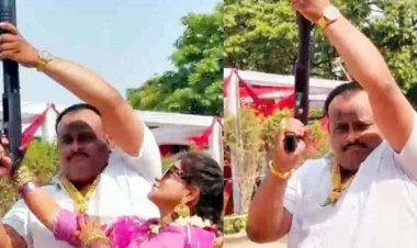 रायपुर में एक शादी समारोह के दौरान कथित हर्ष फायरिंग करते हुए वीडियो सोशल मीडिया में वायरल, सत्ता का संरक्षण ने खोली कानून की पोल!