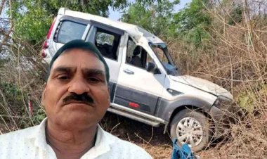 तेज रफ्तार स्कॉर्पियो ने बाइक मारी जोरदार टक्कर, सड़क हादसे में भाजपा नेता की दर्दनाक की मौत, 1 युवक घायल, आरोपी ड्राइवर वाहन छोड़कर फरार