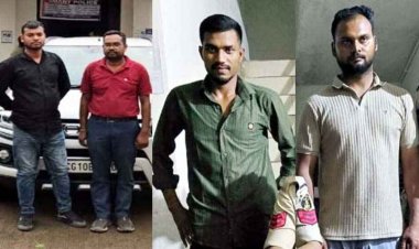 फर्जी पुलिस बनकर हाईवे पर लूटपाट, ट्रक ड्राइवर को जेल भेजने की धमकी देकर लूटा 9 बोरी तंबाखू और नकदी रकम, चार आरोपी गिरफ्तार, ब्रेजा कार जब्त