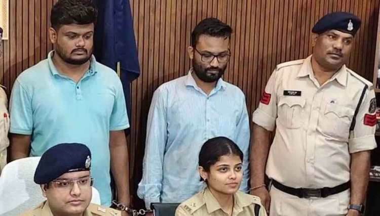 रायपुर में दिनदहाड़े महिला से चेन झपटमारी करने वाले आरोपी विवेक और सोने की चेन गलाने वाला ज्वेलर्स प्रशांत दोनों गिरफ्तार होकर पहुंचे सलाखों के पीछे