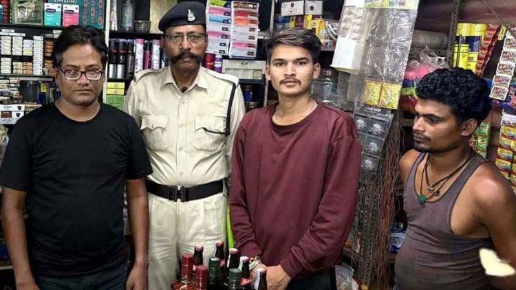 पान ठेले में मिल रही महंगी ब्रांडेड की विदेशी शराब और बीयर, हाईवे के पान दुकान में आबकारी टीम की दबिश, आरोपी सुनील को किया गया गिरफ्तार