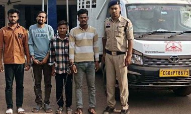 रायपुर जिला की राइस मिल से 108 कट्टा धान चोरी का 24 घंटे में बड़ा खुलासा, पुलिस ने 4 शातिर चोरों को गिरफ्तार कर भेजा सलाखों के पीछे, 2 पिकअप जप्त