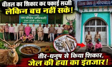 तीर-धनुष से जंगल का डिनर, चीतल का शिकार कर पकाई सब्जी, टीना ने बिगाड़ दिया पूरा स्वाद, टिफिन में मांस और घर में खून से सने तीर, दो शिकारी गिरफ्तार