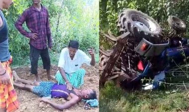 खेत जुताई के दौरान पलटा ट्रैक्टर, रिवर्स लेते समय गड्ढे में गिरा वाहन, इलाज के दौरान 32 वर्षीय चालक की मौत, परिवार और गांव में पसरा मातम