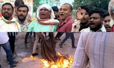 गरियाबंद में कांग्रेस का उग्र प्रदर्शन, केंद्र और राज्य सरकार पर लगाए राजनीतिक प्रतिशोध के आरोप, मोदी-साय का पुतला दहन, पुलिस से झूमाझटकी