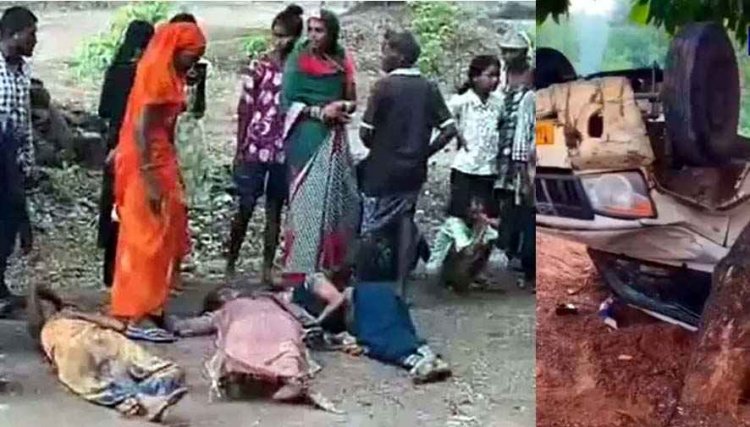 फैक्ट्री जा रहे मजदूरों से भरी पिकअप पलटी, पेड़ से टकराया वाहन, हादसे में 9 महिला मजदूर घायल, 3 की हालत नाजूक, मची चीख पुकार