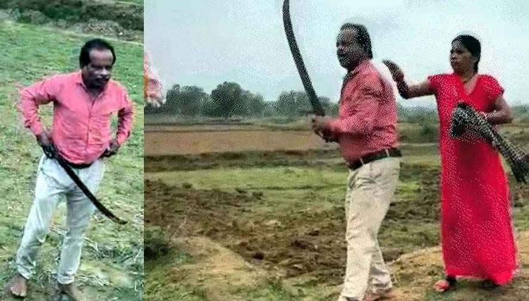 खेत जुताई के दौरान विवाद, चाचा ससुर ने लहराई तलवार, बहू को दी धमकी- ये जमीन मेरी है, कदम रखा तो मार दूंगा, महिला की शिकायत पर केस दर्ज