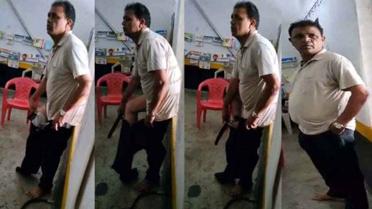 हेडमास्टर की अश्लील हरकत!, स्कूल समय के दौरान टी-शर्ट और अंडरवियर में बैठे मिले प्रधान पाठक, मचा हड़कंप, छात्राओं की शिकायत पर पुलिस कार्रवाई