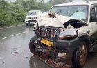 मंत्री केदार कश्यप की कार से भिड़ी स्कॉर्पियो, फिर फॉलो वाहन को मारी टक्कर, 5 जवान घायल, बाल-बाल बचे मिनिस्टर, 4 गंभीर रायपुर रेफर, इलाज जारी