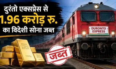 रायपुर से नागपुर तक विशेष अभियान : हावड़ा-मुंबई दुरंतो एक्सप्रेस में RPF और DRI की बड़ी कार्रवाई, 2 करोड़ के विदेशी सोने के साथ दो तस्कर गिरफ्तार, जांच जारी