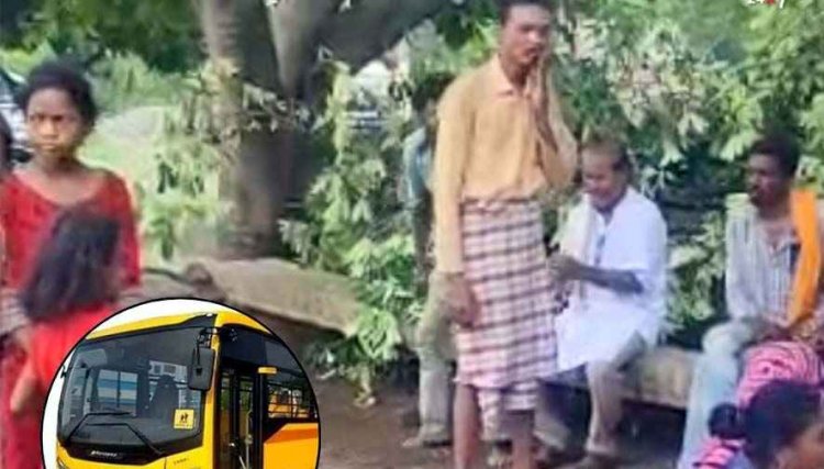 विधानसभा रोड पर दर्दनाक हादसा, प्राइवेट स्कूल बस की चपेट में आने से 2 वर्षीय मासूम की मौत, गुस्साए मोहल्लेवालों ने किया थाने का घेराव, वाहन जप्त