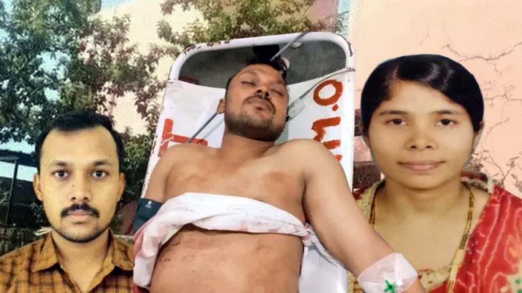पत्नी और दो मासूम बच्चों की हत्या के बाद आरोपी भुनेश्वर साहू ने खुद पर भी किया चाकू से हमला, हालत नाजुक. कैरेक्टर पर शक के चलते वारदात