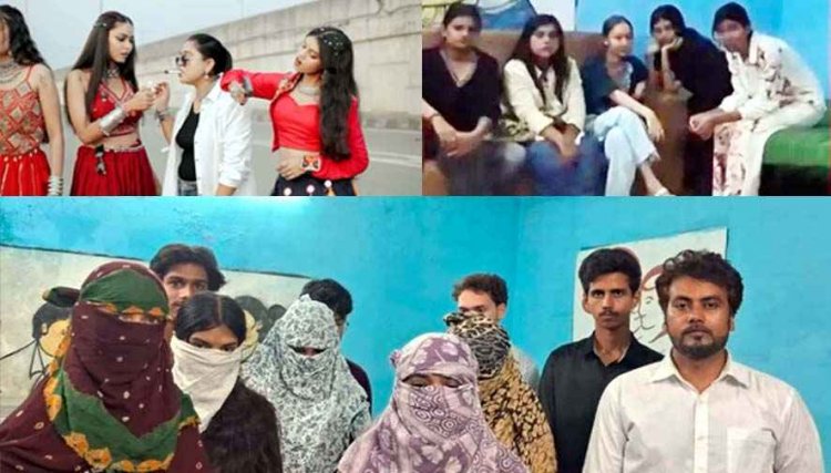 नवरात्रि से पहले गरबा की वेशभूषा में पिस्टल के साथ सिगरेट का सेवन करते रील!, धार्मिक वेशभूषा में अशोभनीय वीडियो वायरल करने वाले 9 आरोपी गिरफ्तार