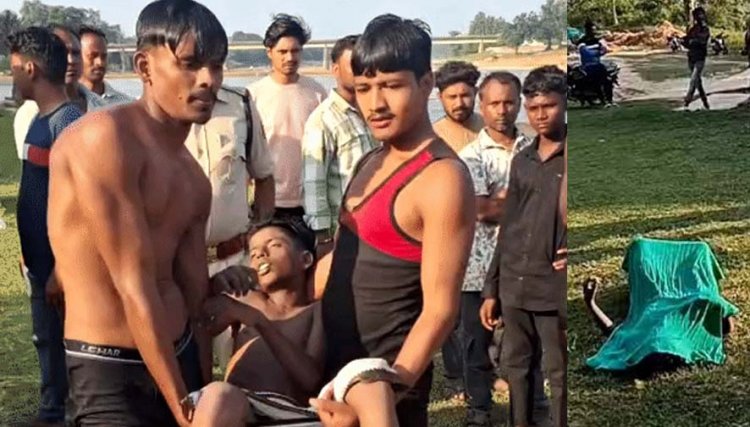नवरात्रि मेले में गुब्बारे बेचने आया मासूम, छठ घाट पर नहाते समय नदी में 14 वर्षीय बच्चे की डूबने से मौत, 2 घंटे की तलाश के बाद मिला शव, पसरा मातम