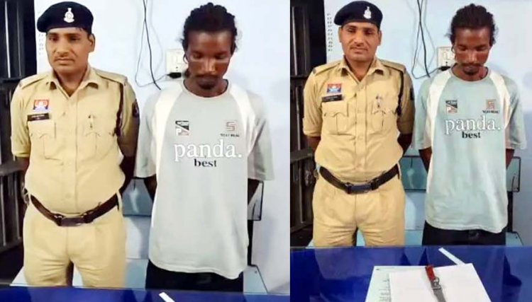 दंतेश्वरी मंदिर के पास दुर्गा विसर्जन कार्यक्रम से लौट रहे युवक पर चाकू से हमला, आरोपी रवि गिरफ्तार, बदमाश से हथियार जब्त, पुरानी रंजिश बनी वजह